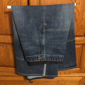 Catherine’s denim maxi skirt. 5x